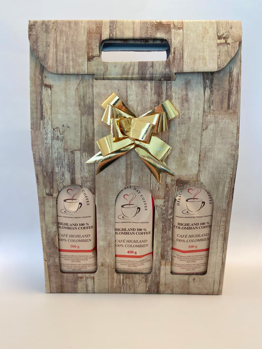 Coffee gift box trio